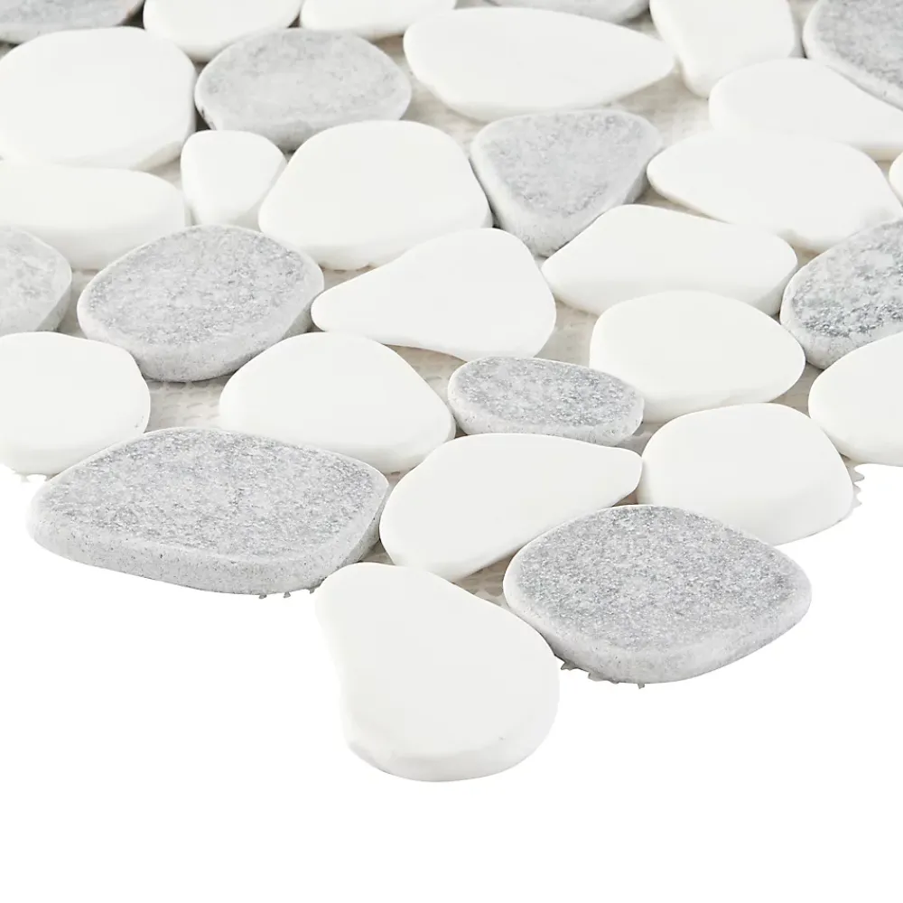 GoodHome Mosaïque ivoire 31,5x31,5cm Malaca- Mosaïque Pour Salle De Bains|Mosaïque Pour Pièce À Vivre