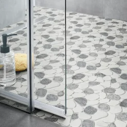 GoodHome Mosaïque ivoire 31,5x31,5cm Malaca- Mosaïque Pour Salle De Bains|Mosaïque Pour Pièce À Vivre