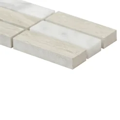 GoodHome Mosaïque Pour Wc|Mosaïque Pour Pièce À Vivre<Mosaïque Kashta beige 7,5 x 30 cm