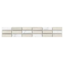 GoodHome Mosaïque Pour Wc|Mosaïque Pour Pièce À Vivre<Mosaïque Kashta beige 7,5 x 30 cm