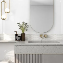 GoodHome Mosaïque Pour Wc|Mosaïque Pour Pièce À Vivre<Mosaïque Kashta beige 7,5 x 30 cm