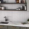 Lux Mosaic Mosaïque Pour Pièce À Vivre|Mosaïque Pour Wc<Mosaïque Kit-Kat Blanc Linea White 28,4x29,6 cm Intérieur/Extérieur