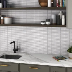 Lux Mosaic Mosaïque Pour Pièce À Vivre|Mosaïque Pour Wc<Mosaïque Kit-Kat Blanc Linea White 28,4x29,6 cm Intérieur/Extérieur