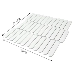 GoodHome Mosaïque Kornati blanc 30 x 30 cm- Mosaïque Pour Wc|Mosaïque