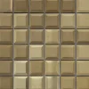 GoodHome Mosaïque laiton doré 30x30cm Manza- Mosaïque Pour Douche|Mosaïque Pour Wc