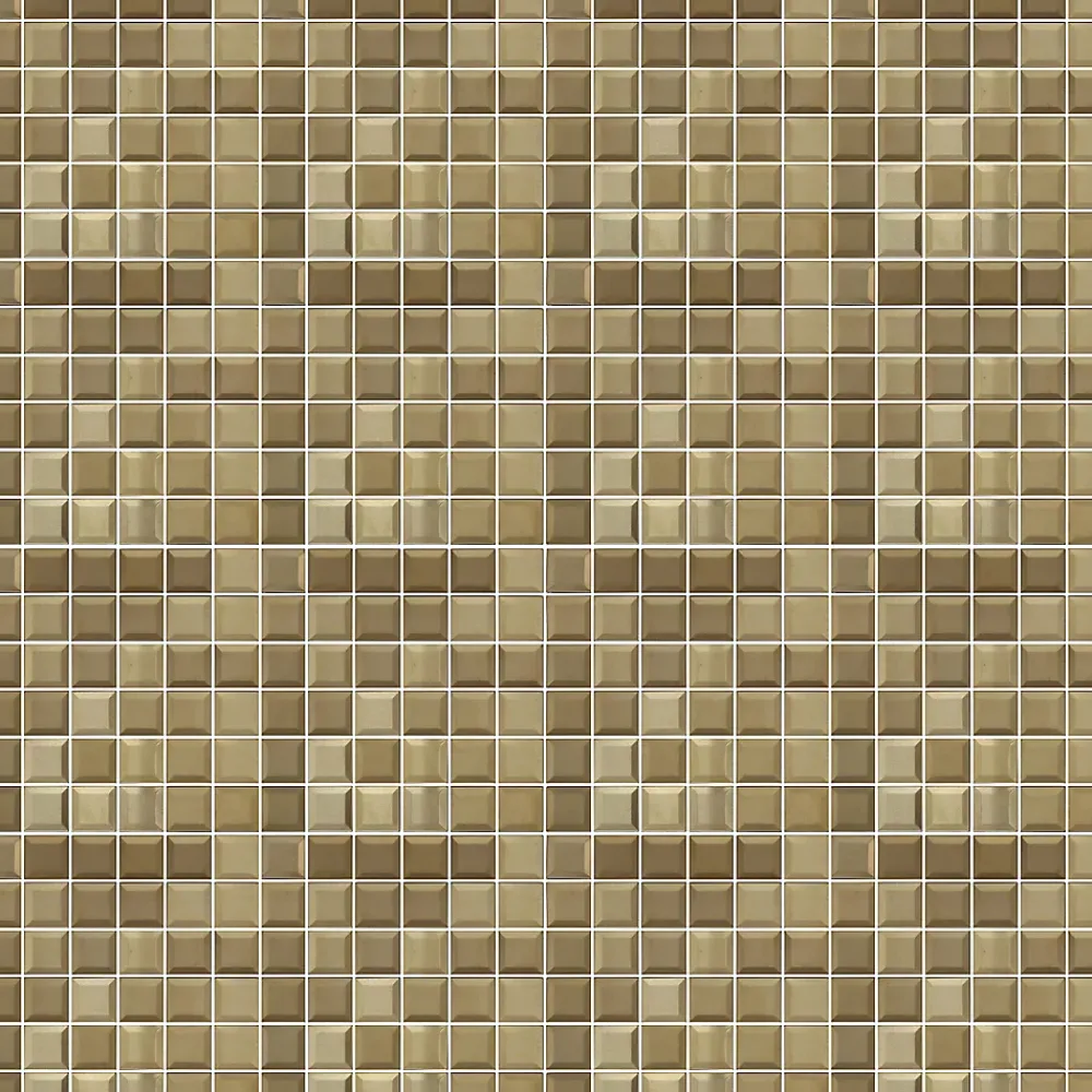 GoodHome Mosaïque laiton doré 30x30cm Manza- Mosaïque Pour Douche|Mosaïque Pour Wc