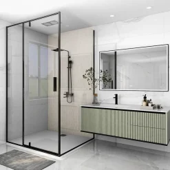 GoodHome Mosaïque Manat beige 30 x 30 cm- Mosaïque Pour Douche|Mosaïque Pour Wc