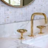 Mat Inter Mosaïque marbre gold blanc 29,7 x 29,70 cm- Mosaïque Pour Pièce À Vivre|Mosaïque Pour Wc