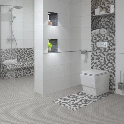 Mat Inter Mosaïque Pour Salle De Bains|Mosaïque Pour Wc<Mosaïque marbre Mosa gris L. 30 x l. 30 cm