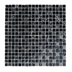 Colours Mosaïque Milaino 30 x 30 cm noir- Mosaïque Pour Douche|Mosaïque Pour Wc
