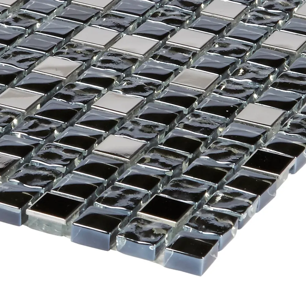 Colours Mosaïque Milaino 30 x 30 cm noir- Mosaïque Pour Douche|Mosaïque Pour Wc