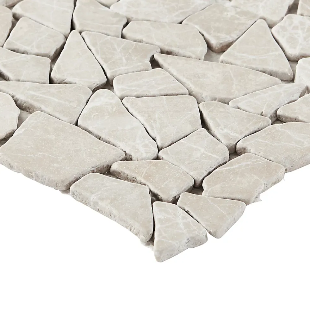 GoodHome Mosaïque multicolore 31,5x31,5cm Bohai- Travertin|Mosaïque Pour Wc