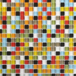 GoodHome Mosaïque multicolore 30x30cm- Mosaïque Pour Douche|Mosaïque Pour Wc