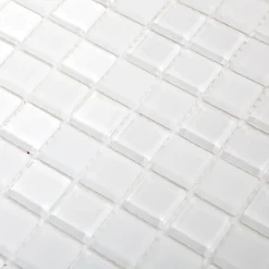 Mosaïque mural blanc 30 x 30 cm Glina- Mosaïque Pour Douche|Mosaïque Pour Wc