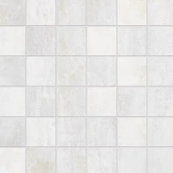 Mosaïque Pour Douche|Mosaïque Pour Wc<Mosaïque murale en grès cérame émaillé blanc mat L.30 x L.30 cm x ép.7,4 mm, Upper
