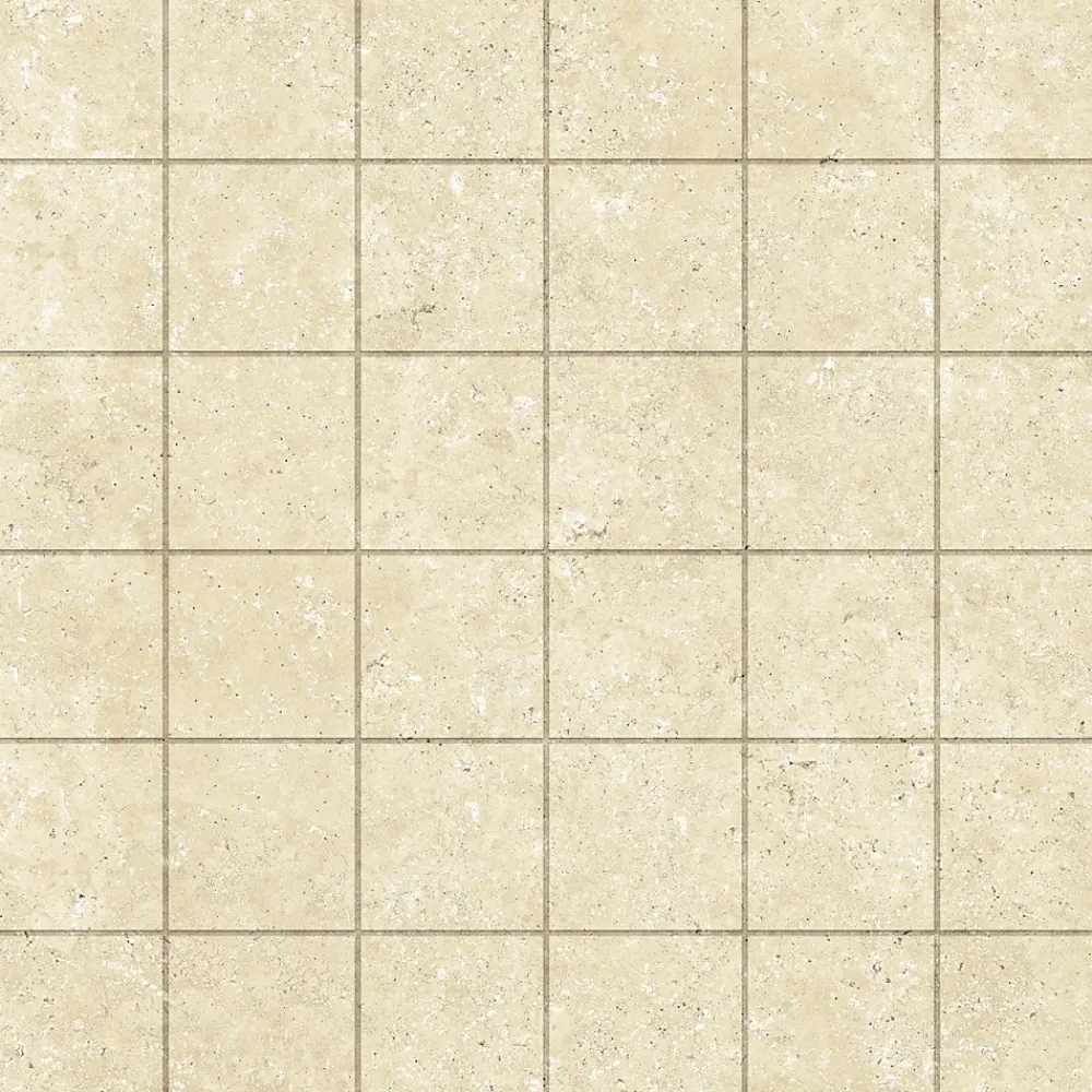 Mosaïque Pour Wc|Mosaïque Pour Pièce À Vivre<Mosaïque murale en grès cérame émaillé effet pierre beige mat L.30 x l.30 cm x ép.7,4 mm, Traverno