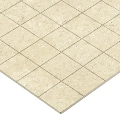 Mosaïque Pour Wc|Mosaïque Pour Pièce À Vivre<Mosaïque murale en grès cérame émaillé effet pierre beige mat L.30 x l.30 cm x ép.7,4 mm, Traverno