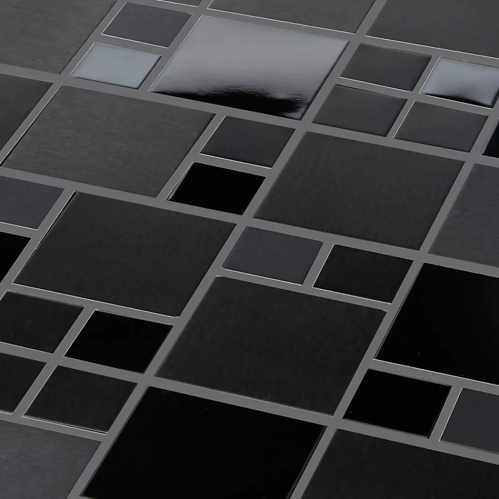 Colours Mosaïque Pour Salle De Bains|Mosaïque<Mosaïque noir 30 x 30 cm Tourino