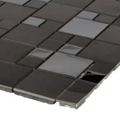 Colours Mosaïque Pour Salle De Bains|Mosaïque<Mosaïque noir 30 x 30 cm Tourino