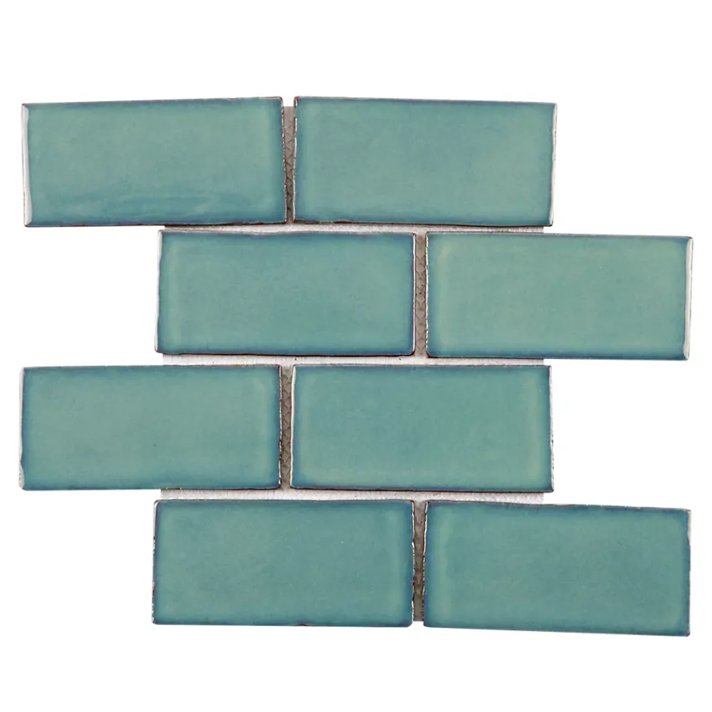 Mosaïque Pour Pièce À Vivre|Mosaïque<Mosaïque porcelaine Zellige vert L. 29,8 x l. 29,5 cm Mat Inter