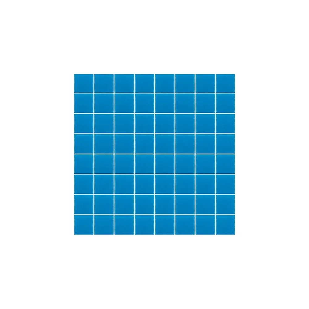 Gioia Materia Carrelage Sol Uni<Mosaïque Pâte de verre UNICOLOR PISCINE CARRÉ couleur : Ebro Anti-dérapant Classe 3 boite de 1.54 m2