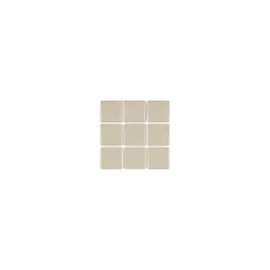 Gioia Materia Mosaïque pâte de verre UNICOLOR CARRÉ 3.8x3.8cm couleur : 325 Satiné boite de 1.54 m2- Carrelage Sol Pour Wc