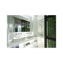 Gioia Materia Mosaïque pâte de verre UNICOLOR HEXAGONE 2.6x2.2cm couleur : 323 Satiné boite de 2 m2- Carrelage Sol Pour Wc