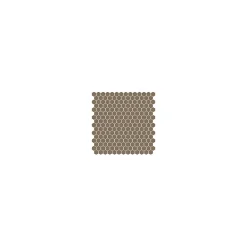 Gioia Materia Mosaïque pâte de verre UNICOLOR HEXAGONE 2.6x2.2cm couleur : 323 Satiné boite de 2 m2- Carrelage Sol Pour Wc