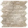 Albedo Pierre Travertin<Mosaïque que en Travertin Blanc Ivoire Vieilli - Antico Stripes (épaisseur 0,8 mm)