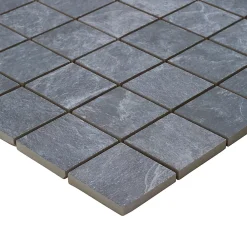Colours Mosaïque sol et mur anthracite 30 x 30 cm Shaded- Mosaïque Pour Pièce À Vivre|Mosaïque