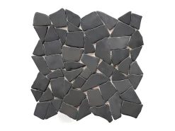 Vente-unique Mosaïque sol et mur en marbre gris - pack de 1m² (dalles de 30x30 cm) - MOLI- Carrelage Sol Pour Pièce À Vivre|Carrelage Sol Pour Salle De Bains