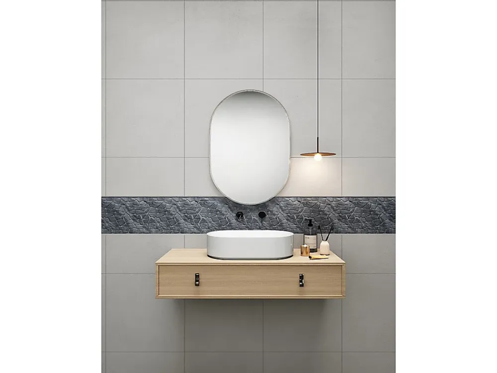 Vente-unique Mosaïque sol et mur en marbre gris - pack de 1m² (dalles de 30x30 cm) - MOLI- Carrelage Sol Pour Pièce À Vivre|Carrelage Sol Pour Salle De Bains