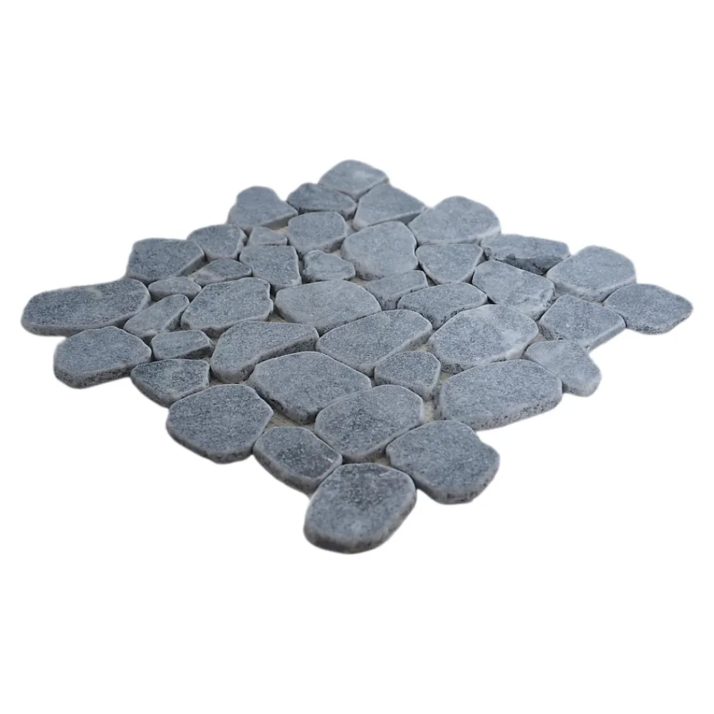 Mosaïque Pour Douche|Mosaïque Pour Salle De Bains<Mosaïque sol et mur en pierre gris clair L.30,5 x l.30,5 cm x ép.8 mm, Malaca