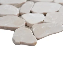 Mosaïque sol et mur en pierre beige L.31 x l.31,5 cm x ép.8 mm, Malaca- Mosaïque Pour Douche|Mosaïque Pour Wc