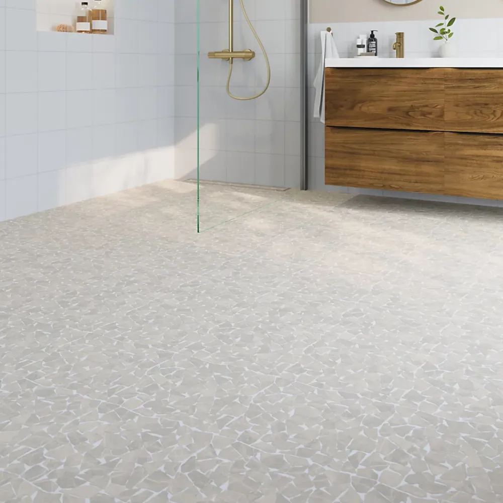 Mosaïque Pour Douche|Mosaïque Pour Wc<Mosaïque sol et mur en pierre beige L.31,5 x 31,5 cm x ép.8 mm, Bohai