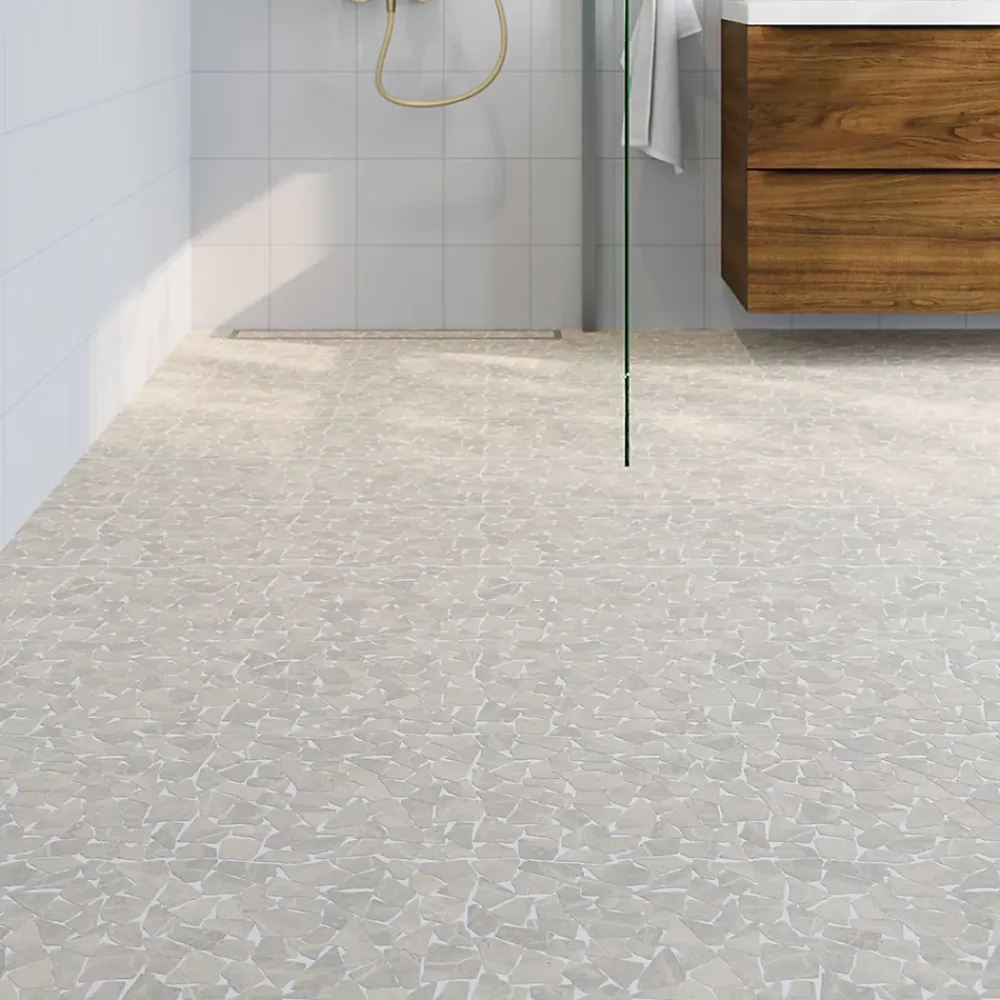 Mosaïque Pour Douche|Mosaïque Pour Wc<Mosaïque sol et mur en pierre beige L.31,5 x 31,5 cm x ép.8 mm, Bohai