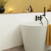 Mosaïque Pour Wc|Mosaïque Pour Pièce À Vivre<Mosaïque sol et mur en pierre ivoire forme galets L.31,5 x l.31,5 cm x ép.8 mm, Malaca