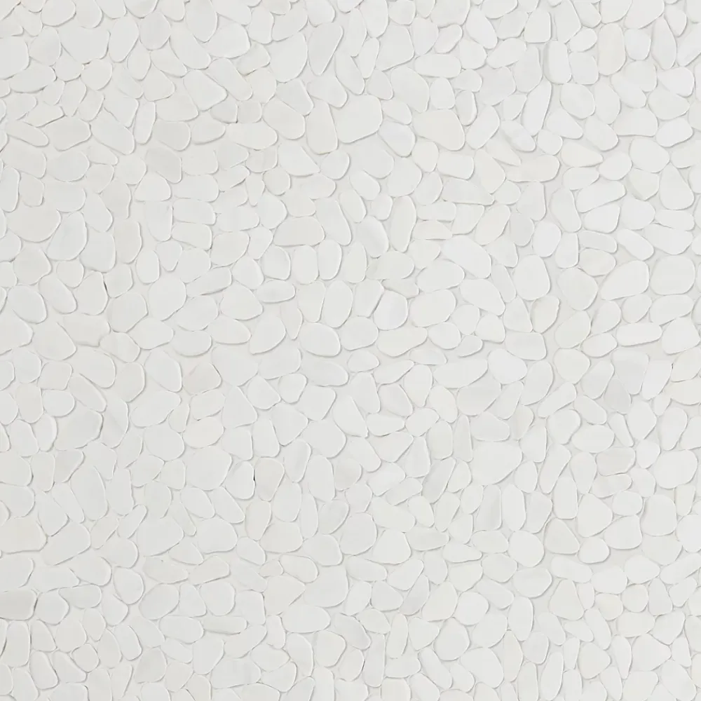 Mosaïque Pour Wc|Mosaïque Pour Pièce À Vivre<Mosaïque sol et mur en pierre ivoire forme galets L.31,5 x l.31,5 cm x ép.8 mm, Malaca