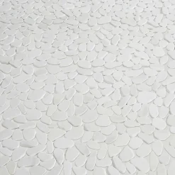 Mosaïque Pour Wc|Mosaïque Pour Pièce À Vivre<Mosaïque sol et mur en pierre ivoire forme galets L.31,5 x l.31,5 cm x ép.8 mm, Malaca