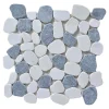 Mosaïque Pour Douche|Mosaïque Pour Wc<Mosaïque sol et mur en pierre galets blancs et gris L.31 x l.31,5 cm x ép.8 mm, Malaca