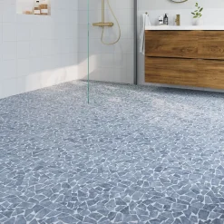 Mosaïque Pour Douche|Mosaïque Pour Wc<Mosaïque sol et mur en pierre anthracite L.31,5 x l.31,5 cm x ép.8 mm, Bohai