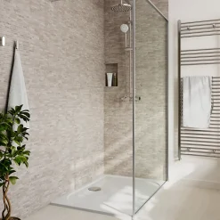 Mosaïque Pour Douche|Mosaïque Pour Wc<Mosaïque sol et mur en travertin motif petites briquettes L.31 x l.30,5 cm x ép.8 mm, Travertino