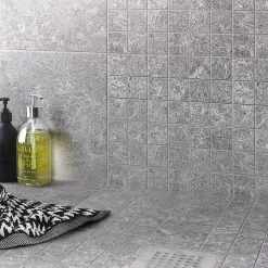 Colours Mosaïque Pour Douche<Mosaïque sol et mur gris 30 x 30 cm Soft Lime Stone