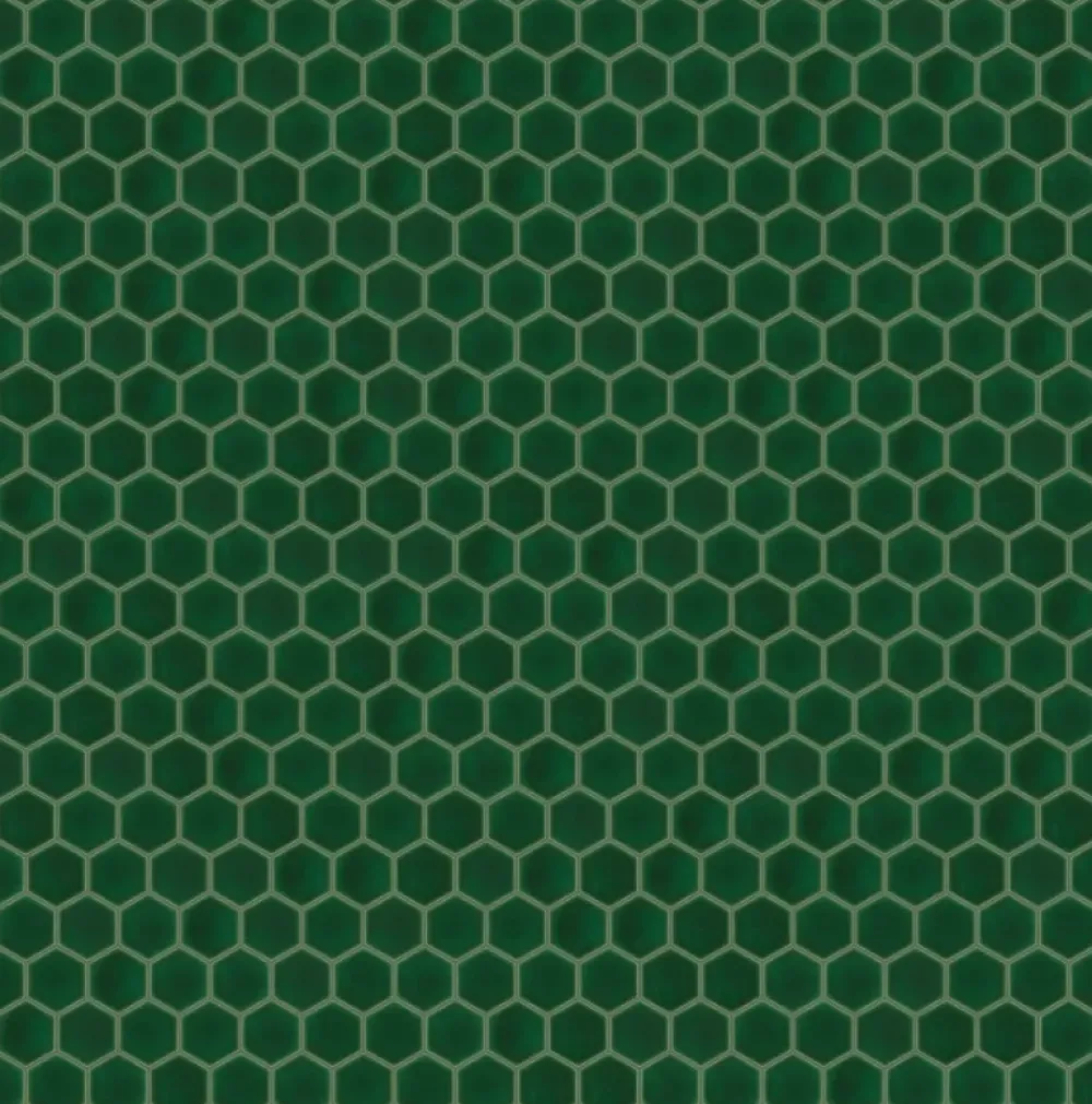 Ilcom Mosaïque sur résille pour salle de bain et cuisine en céramique 32.3 cm x 27.7 cm - Deep Green- Mosaïque Pour Salle De Bains|Mosaïque Pour Pièce À Vivre