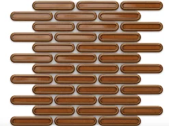 Ilcom Mosaïque Pour Wc<Mosaïque sur résille pour salle de bain et cuisine en céramique 30 cm x 30.5 cm - Caramel savoiardi
