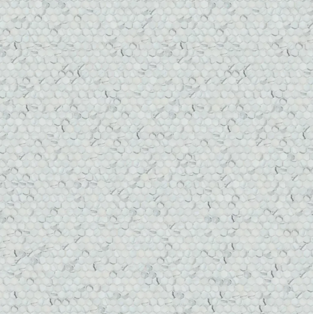 Ilcom Mosaïque sur résille pour salle de bain et cuisine en céramique 30 cm x 26 cm - Marble hive- Mosaïque Pour Douche