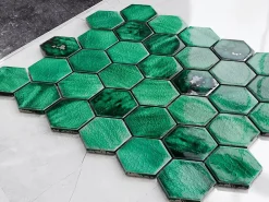 Ilcom Mosaïque Pour Salle De Bains|Mosaïque<Mosaïque sur résille pour salle de bain et cuisine en céramique 31.2 cm x 27 cm- Jungle nature hive