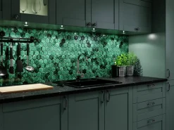 Ilcom Mosaïque Pour Salle De Bains|Mosaïque<Mosaïque sur résille pour salle de bain et cuisine en céramique 31.2 cm x 27 cm- Jungle nature hive