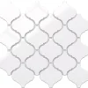 Ilcom Mosaïque|Mosaïque Pour Salle De Bains<Mosaïque sur résille pour salle de bain et cuisine en céramique 27.5 cm x 25.2 cm - White arabesque
