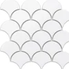 Ilcom Mosaïque sur résille pour salle de bain et cuisine en céramique 28.5 cm x 29 cm - First snow- Mosaïque|Mosaïque Pour Wc